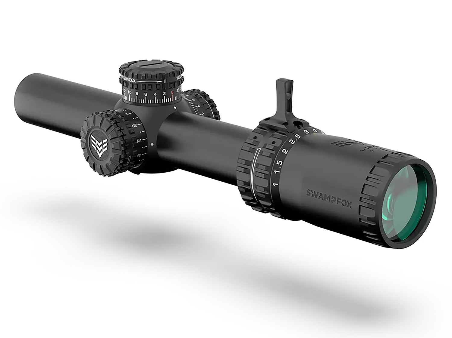 Swampfox Optics ARH11024GB Arrowhead Black 1-10x 24mm 30mm Tube Guerrilla Dot BDC Reticle