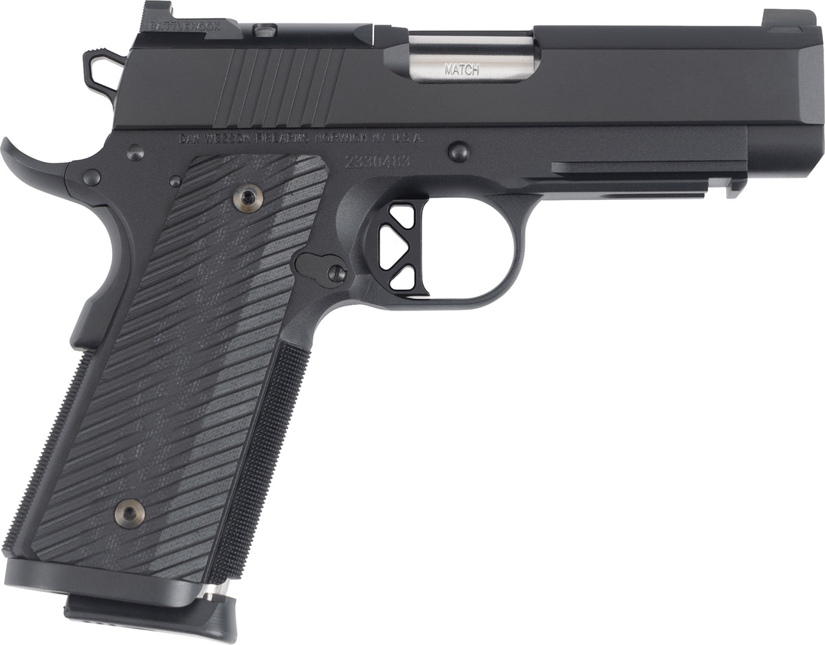 Dan Wesson 017979mm Luger 10+1 4" Stainless Black G10 Grip
