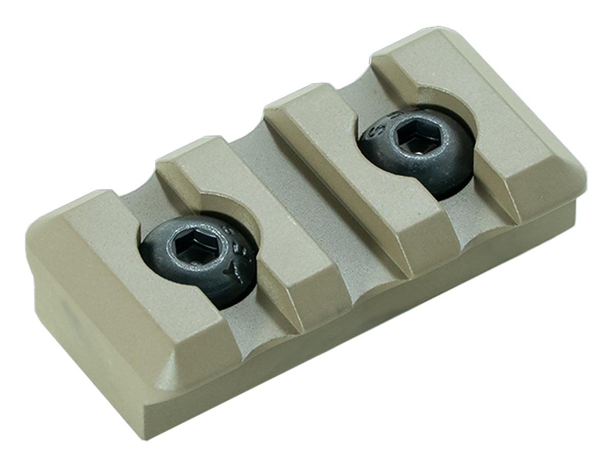 Timber Creek Outdoors M3SPRFDE M-LOK 3 Slot Picatinny Rail FDE Aluminum Fits AR-Platform