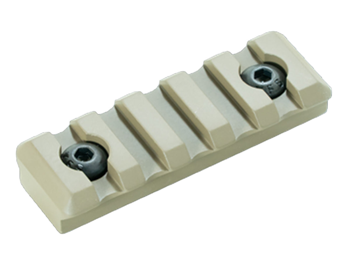 Timber Creek Outdoors M5SPRFDE M-LOK 5 Slot Picatinny Rail FDE Aluminum Fits AR-Platform