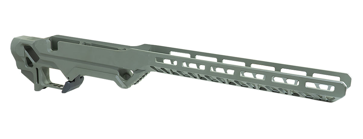 Timber Creek Outdoors ERCR7SAOD Enforcer Rifle Chassis OD Green Aluminum SA Rem700 Action Right