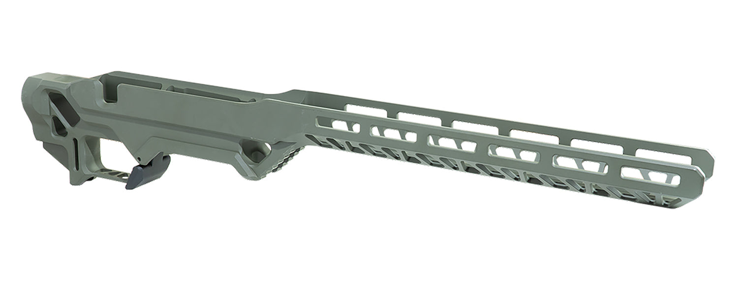 Timber Creek Outdoors ERCR7SAOD Enforcer Rifle Chassis OD Green Aluminum SA Rem700 Action Right