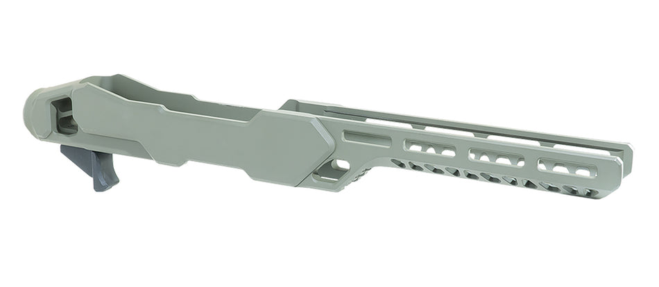 Timber Creek Outdoors ERC1022OD Enforcer Rifle Chassis OD Green Aluminum Fits Ruger 10/22 Compatible w/ MSR Buffer Tubes