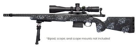 Horizon Firearms RF018S221814T17 Vandal Dark 2 22 Creedmoor 18" Black Fluted Threaded Barrel, Picatinny Rail Receiver, Arca Rail Forend, Textured Iota Carbon Fiber Stock