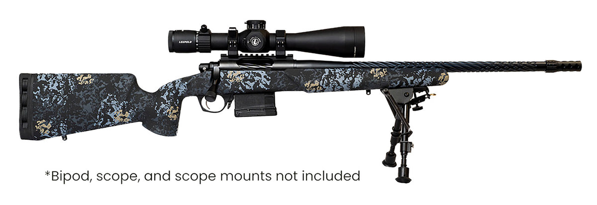Horizon Firearms RF017S232414T19 Vandal Prime 300 PRC 24" Black Spiral Fluted Threaded Barrel, Drilled & Tapped Receiver, Textured Iota EKO Carbon Fiber Stock