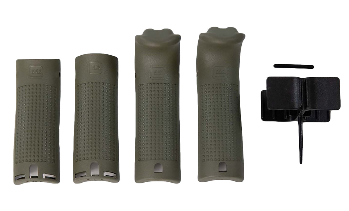 Glock 39842 Backstrap/Beavertail Set Battlefield Green Polymer