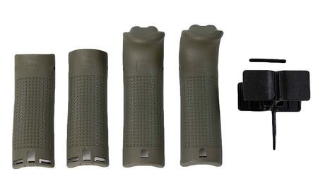 Glock 39842 Backstrap/Beavertail Set Battlefield Green Polymer