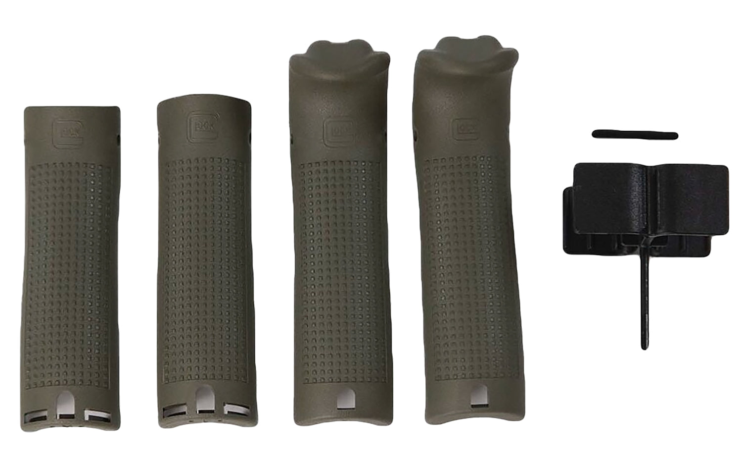 Glock 39843 Backstrap/Beavertail Set Battlefield Green Polymer