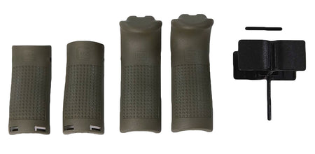 Glock 39844 Backstrap/Beavertail Set Battlefield Green Polymer