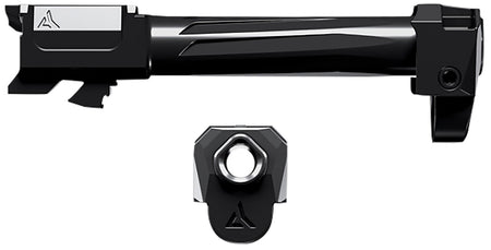 Radian Weapons R0859 Ramjet & Afterburner Combo 9mm Luger Compatible w/Glock 43X, Black Stainless Steel