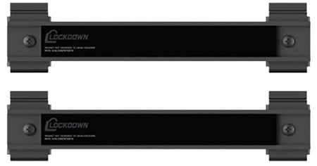 Lockdown 1215349 Securewall Black 8" Steel 2 Pack