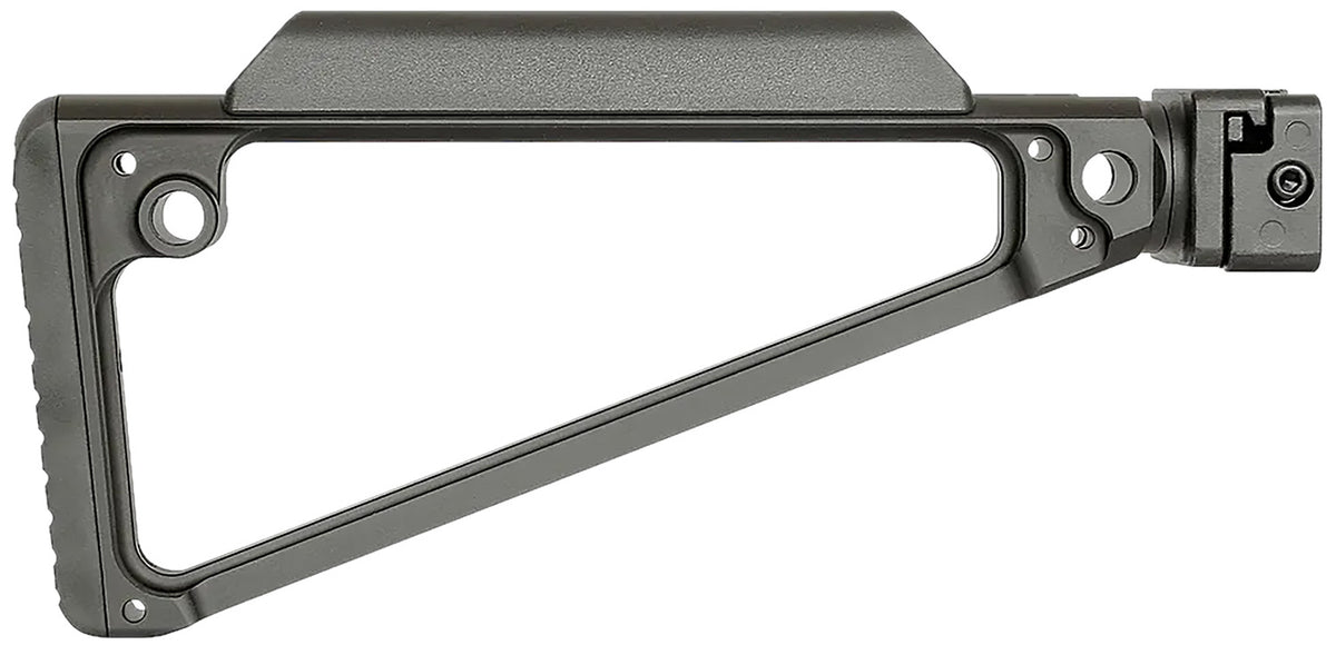 Midwest Industries MITRISF Triangle Side Folding Stock Black 6061 Aluminum