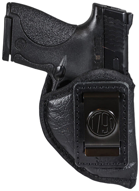 1791 Gunleather ECOSC1BLKR Sub-Compact IWB Small Black Right Hand