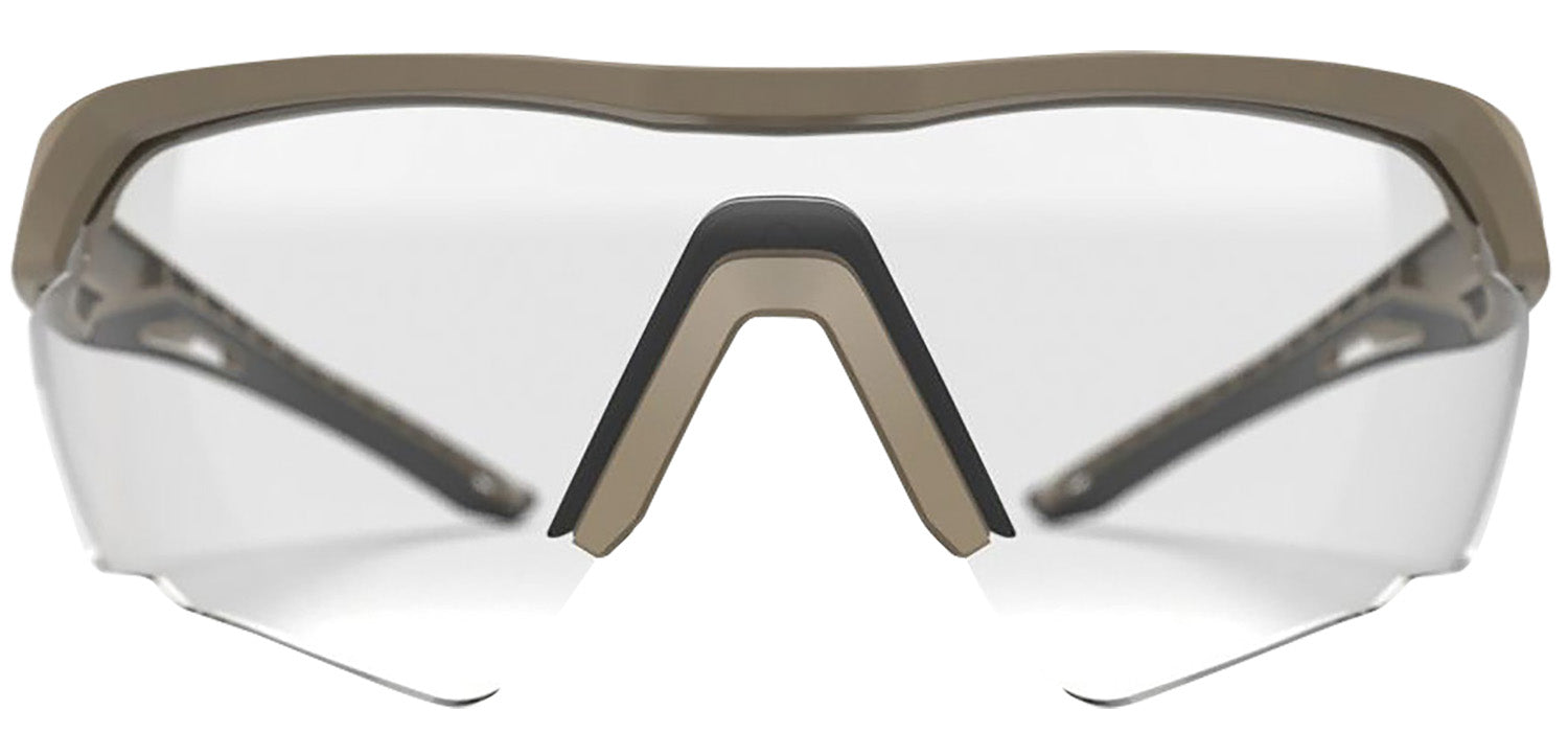 Glock AS41037 Crossover Tactical Glasses Clear Lens Desert Tan Frame
