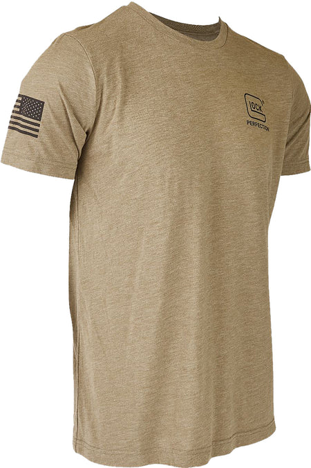 Glock AP96313 2nd Amendment Tee Olive Cotton/Polyester Short Sleeve Medium