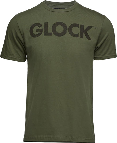 Glock AP96156 Caliber Tee Military Green Ringspun Cotton Short Sleeve Small