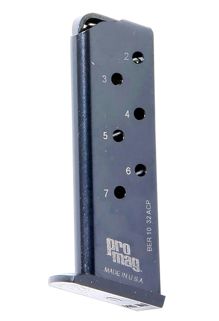 ProMag BER10 7rd 32 ACP Fits Beretta 3032 Tomcat Blued Steel