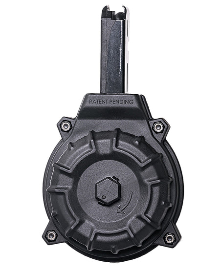 Promag Thompson Carbine Rifle Magazine Drum Black .45 ACP 40/rd Promag THOMPSON .45 ACP (40) RD DRUM BLACK POLYMER