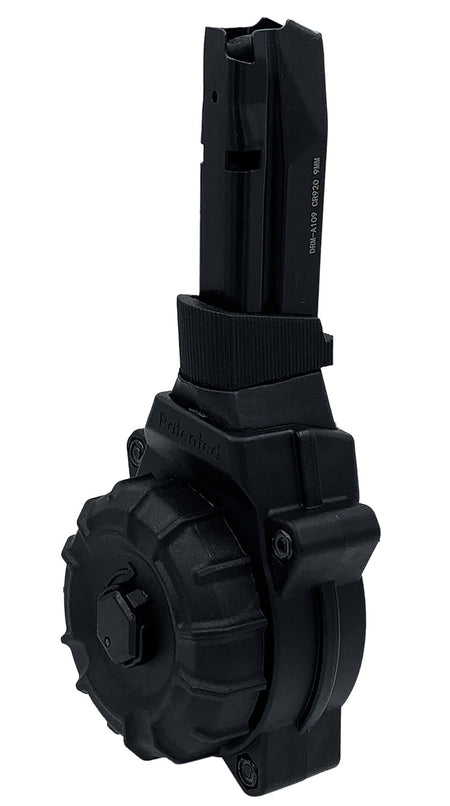 ProMag DRMA109 30rd Drum 9mm Fits Shadow Systems CP920 Black DuPont Zytel Polymer