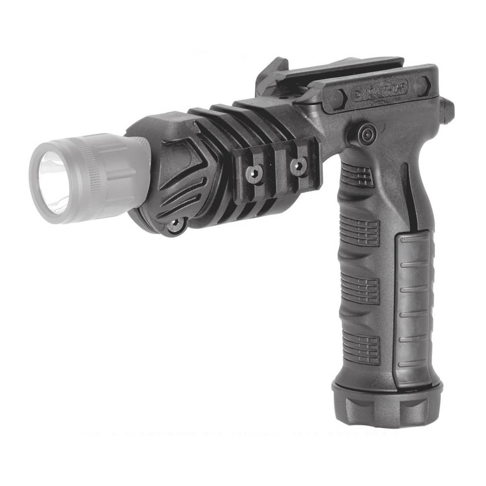 Command Arms Vertical Grip w/Flashlight Adaptor Matte Black Polymer