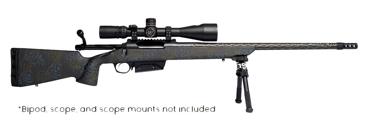Horizon Firearms RF019C221816C20 Vandal Carbon II 22 Creedmoor 18" Black Fluted Barrel, Black Drilled & Tapped Receiver, Black Iota EKO X Carbon Fiber Stock