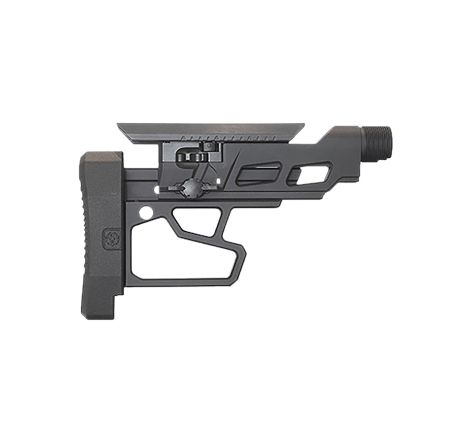 Ruger 90773 Precision Rifle Buttstock Assembly Black Steel/Aluminum/Nylon
