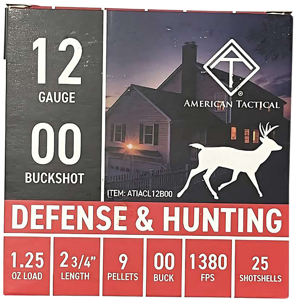 ATI  12 Gauge 2.75 in 1-1/4 oz 00 Buck
