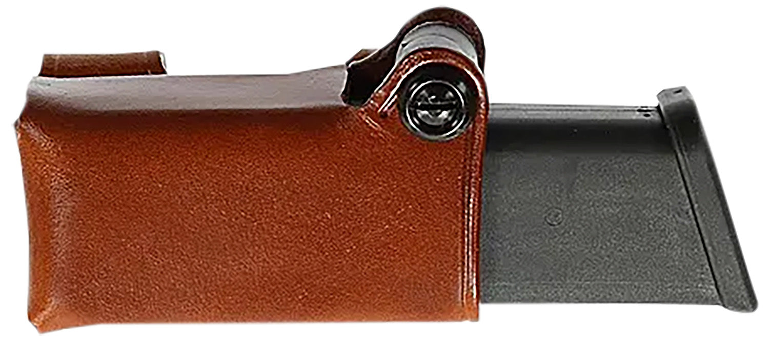 Galco HMC26 HMC Mag Carrier Horizontal Tan Steerhide Fits S&W 1006/4506/645 Ambidextrous