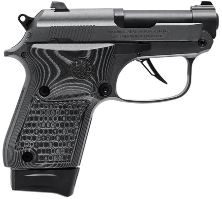 Beretta USA J20X22R8M2 20X Bobcat You're On Your Own 22 LR 8+1 2.40" Black Steel Barrel, Silver Cerakote ELS/Serrated Steel Slide, Black Polymer Frame w/Beavertail, Helica Texture Grip