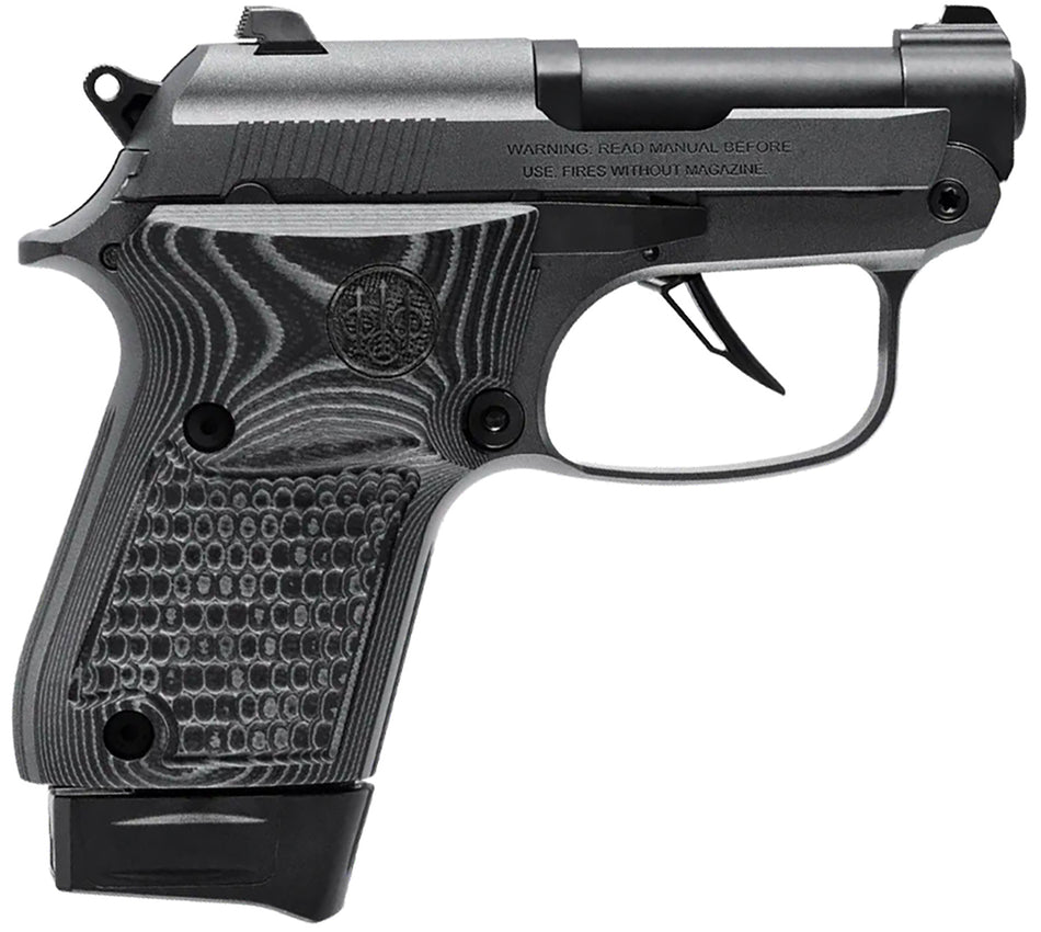 Beretta USA J20X22R8M2 20X Bobcat You're On Your Own 22 LR 8+1 2.40" Black Steel Barrel, Silver Cerakote ELS/Serrated Steel Slide, Black Polymer Frame w/Beavertail, Helica Texture Grip