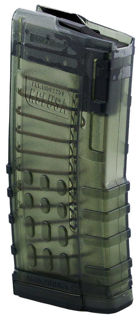 Kci Usa Inc KCIMZ066 21rd 223 Rem Fits AR-15 Translucent Smoke Polycarbonate