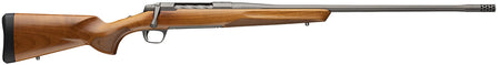 Browning 036067298 X-Bolt 2 Speed Full Size 7mm PRC 3+1 26" Tungsten Cerakote Fluted Threaded Barrel, Tungsten Cerakote Drilled & Tapped Steel Receiver, Fixed AAA Dark Maple Stock, Radial Muzzle Brake