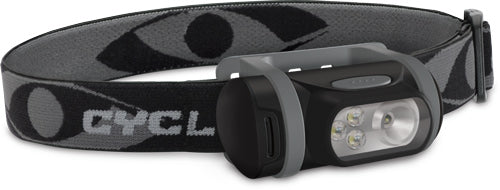 GSM CYCLOPS HEADLAMP TITAN XP 0.5 LED & 3 STD LED BLK/GREY ( 6 PER CASE )