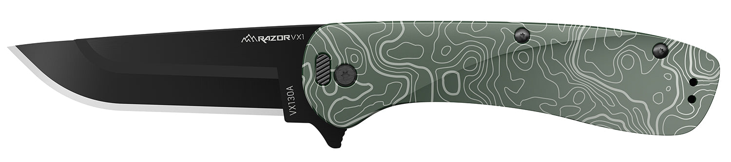 Outdoor Edge VX130CC Razor VX1 3" Folding Plain