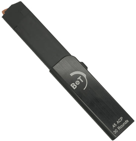 B&T Firearms BT-220599 30rd 45 ACP Fits APC45-G/SPC45-G Black Polymer
