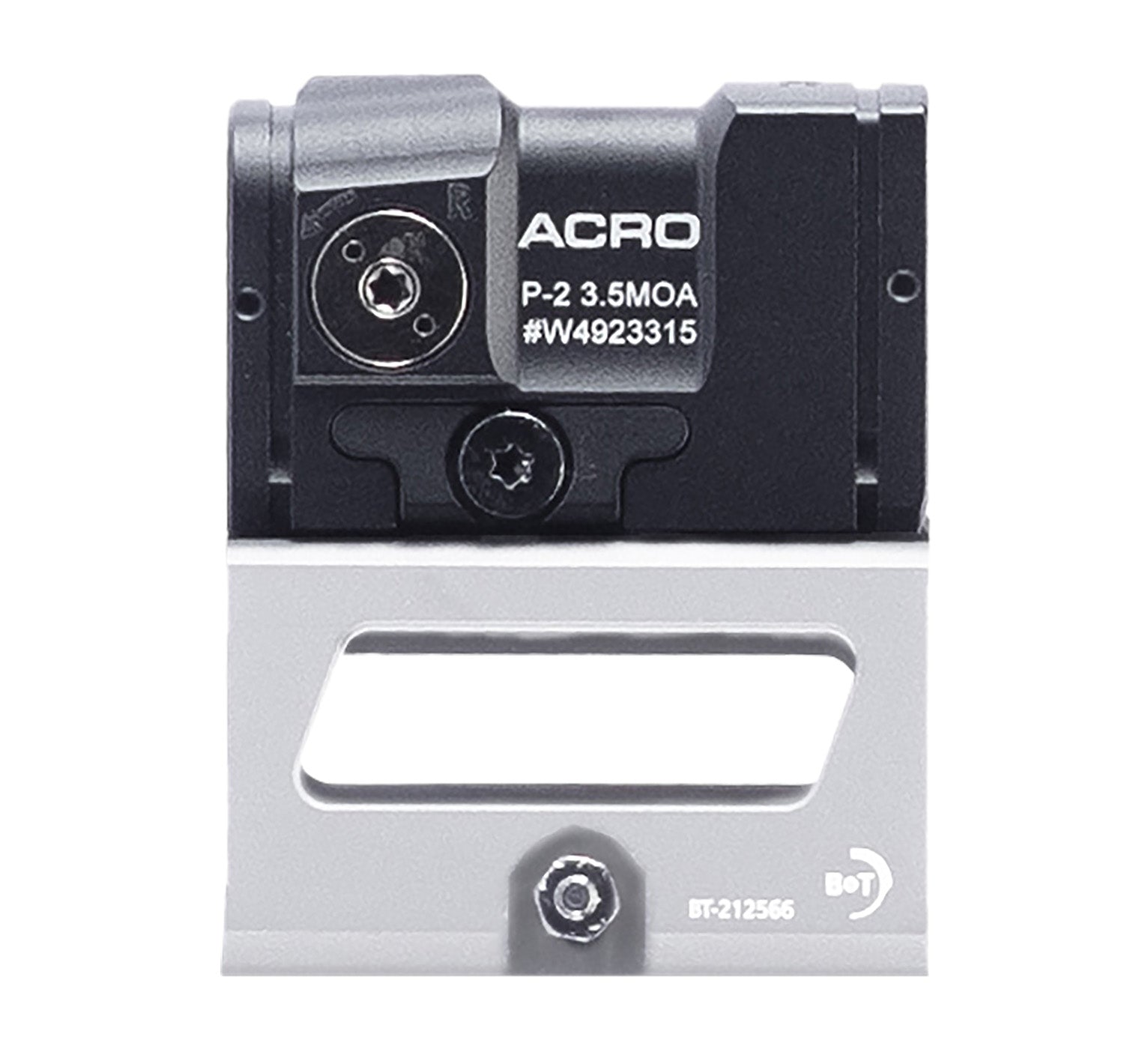 B&T Firearms AP-200691-39-QD-ST Aimpoint ACRO P-2 White 1x 3.5 MOA Red Dot Reticle