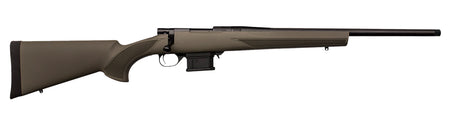 Howa HMACF65GYTH 1500 Mini Action 6.5 Grendel 20" Black Carbon Fiber Threaded Barrel, Black Drilled & Tapped Steel Receiver, Fixed HTI Green Synthetic Stock