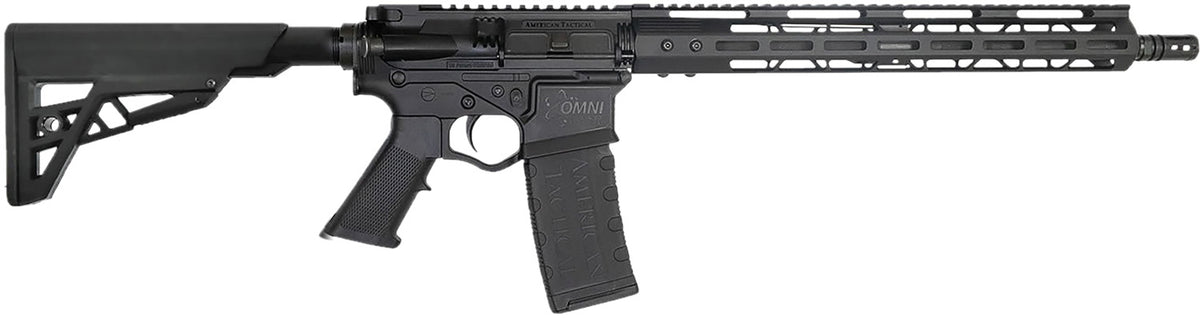 ATI ATIGOMX300ML15 Omni Hybrid 300 Blackout 30+1 16" Black Threaded Barrel, Black Picatinny Rail Polymer Receiver, 15" M-LOK Handguard, Adjustable Black Synthetic Stock, Black Polymer Grip