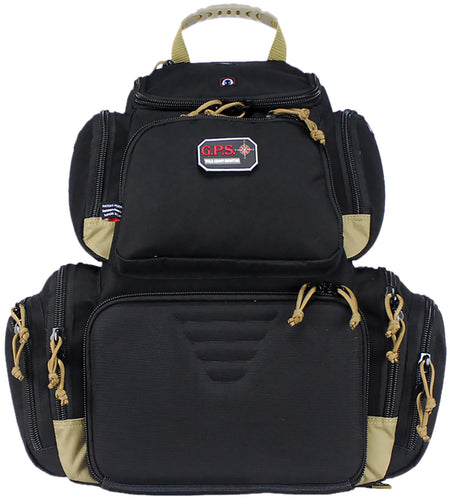 GPS Bags GPS1711BPBT Handgunner Backpack 1000D Nylon Black/Tan
