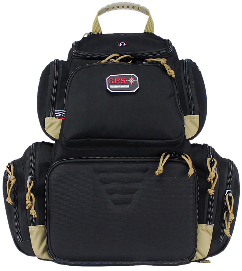 GPS Bags GPS1711BPBT Handgunner Backpack 1000D Nylon Black/Tan