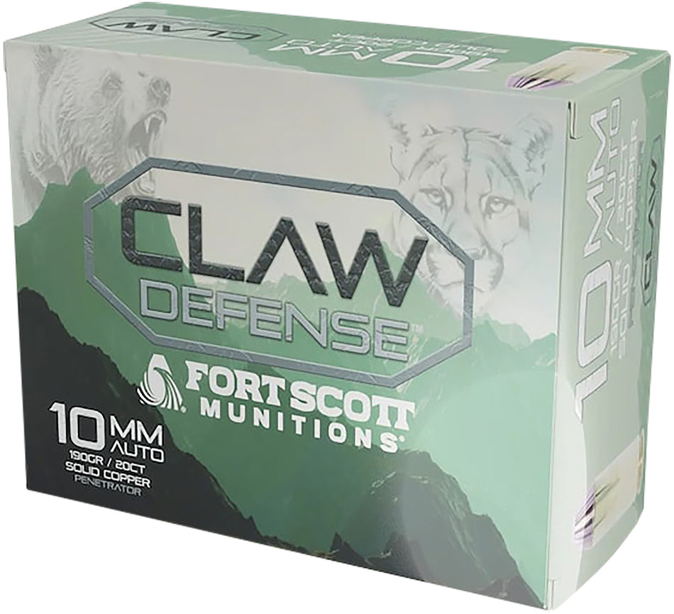 Fort Scott Munitions 10mm Auto  190gr Solid Ammo