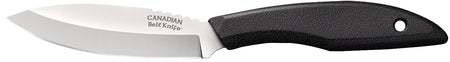 Cold Steel CS20CBL Canadian Belt 4" Fixed Drop Point Plain Cryo Quenched 4116 SS Blade, 4.50" Black Textured Polypropylene Handle