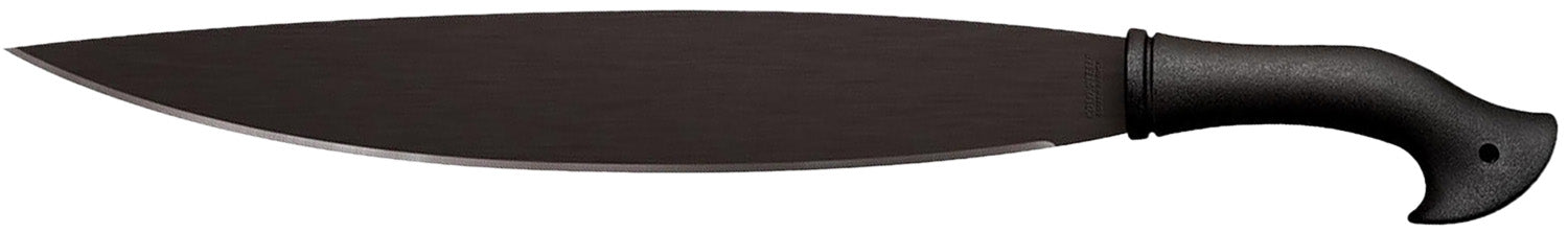 Cold Steel CS97BAM18S Barong 18" Black Matte Baked-On Anti Rust 65Mn Carbon Steel Blade, Black Polypropylene Handle, 24.50" Long Includes Sheath