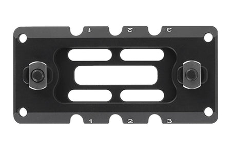 Leapers TLUMA01 ARCA Rail 3.10 Slot M-LOK Matte Black Anodized Aluminum 3.10" Long M-LOK Mount