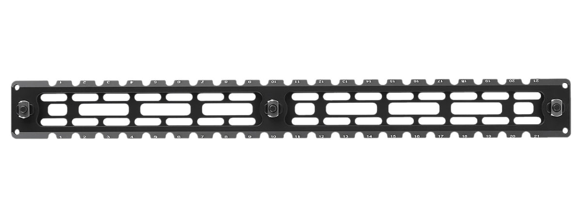 Leapers TLUMA04 ARCA Rail 9 Slot M-LOK Matte Black Anodized Aluminum 14.20" Long M-LOK Mount