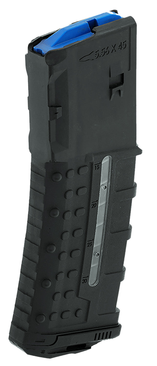 Leapers RBTAM30 30rd Windowed 223 Rem Fits AR-15 Black Polymer/Steel
