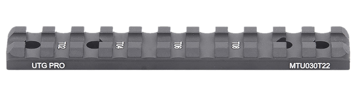 Leapers MTU030T22 Optic Mount Matte Black Anodized Aluminum Aluminum