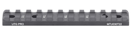 Leapers MTU030T22 Optic Mount Matte Black Anodized Aluminum Aluminum