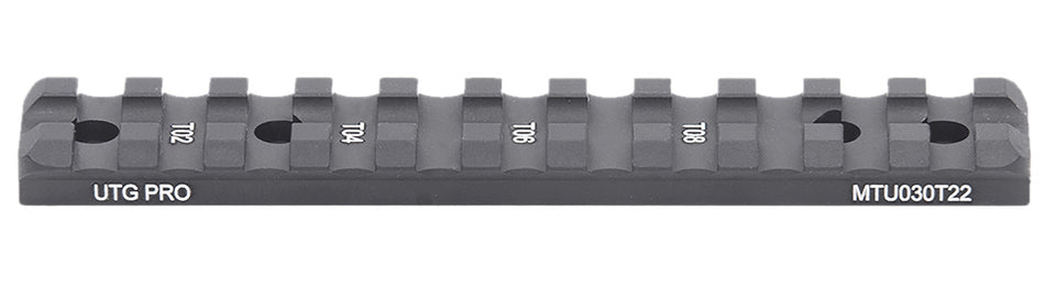Leapers MTU030T22 Optic Mount Matte Black Anodized Aluminum Aluminum