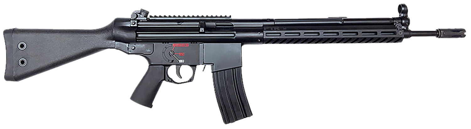 PTR 63 5.56 NATO 30+1 16.25" Black Nitride Threaded Barrel, Black Parkerized Picatinny Rail Aluminum Receiver, M-LOK Handguard, Fixed Black Synthetic Stock, Black Polymer Grip